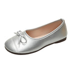 Damen Ballerina-Schuhe mit zierlichem Schleifenakzent und eleganter Oberfläche R&B