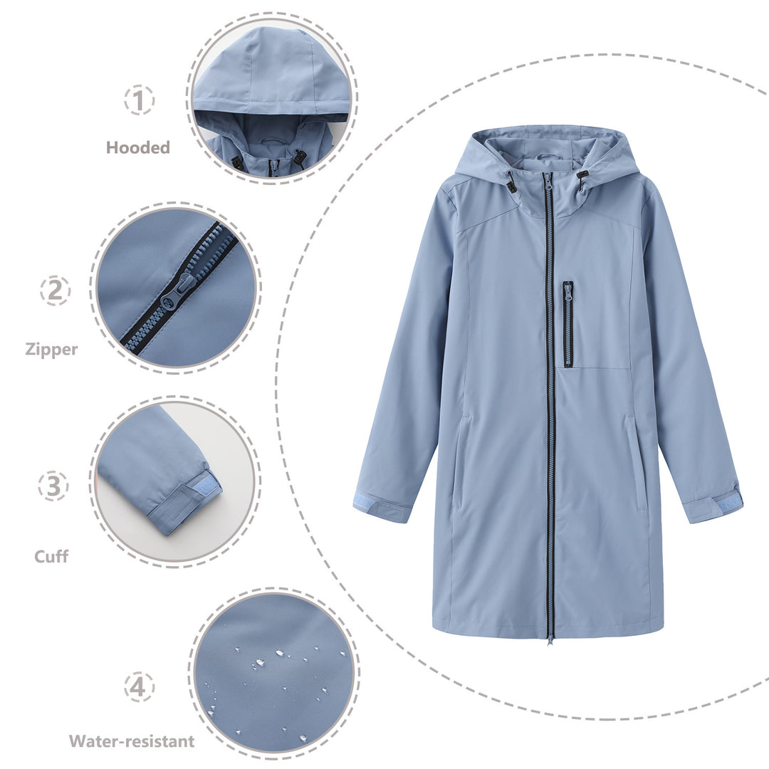 Damen Funktionsjacke mit verstellbarem Kapuzenkragen R&B