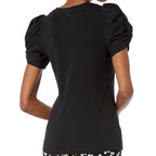 Damen Elegantes Oberteil mit Puffärmeln