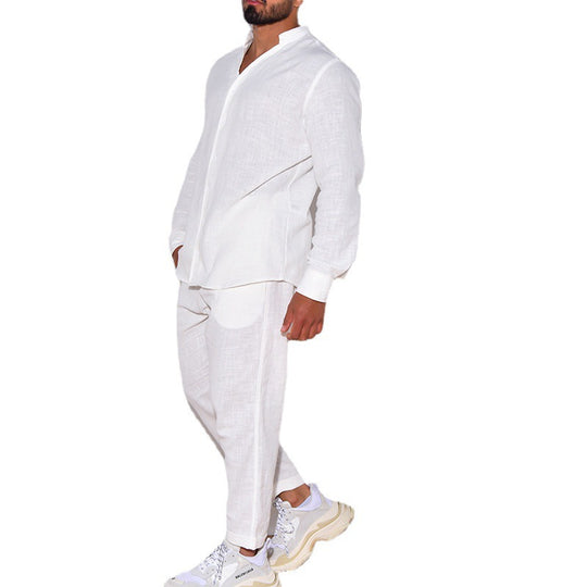 Herren Leinenanzug mit modernem Schnitt und lässigem Look R&B