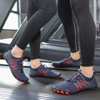 Damen Barfuß-Sportschuhe mit rutschfester Sohle und elastischem Schnellschnürsystem R&B