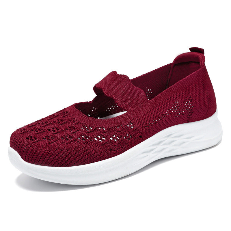 Damen Bequeme und atmungsaktive Slip-On Freizeitschuhe R&B