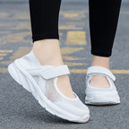 Damen Atmungsaktive Freizeitschuhe mit Klettverschluss und flexiblem Obermaterial