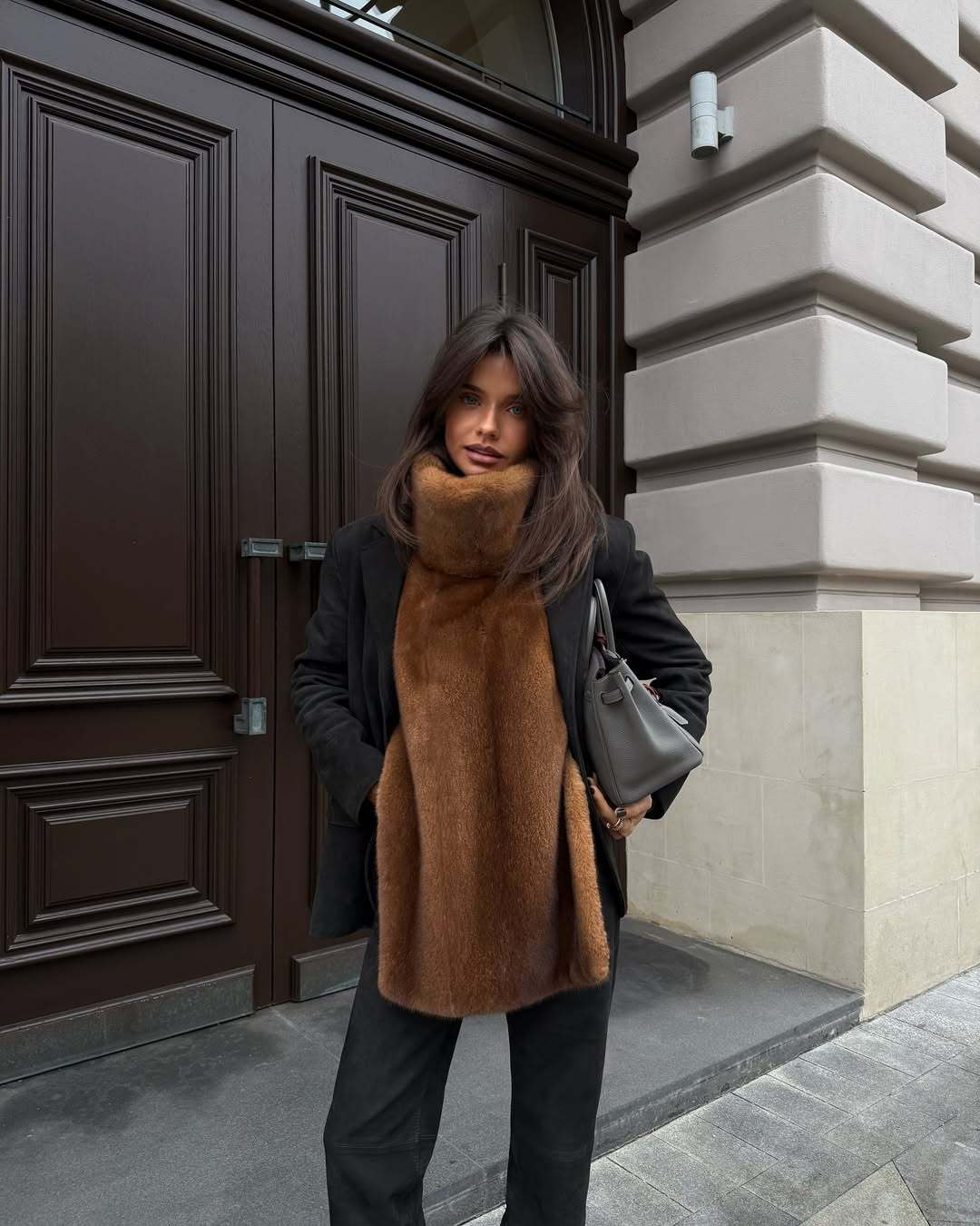 Damen Kunstpelzschal R&B