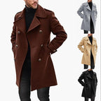 Herren eleganter Trenchcoat mit modernem Schnitt und praktischen Details