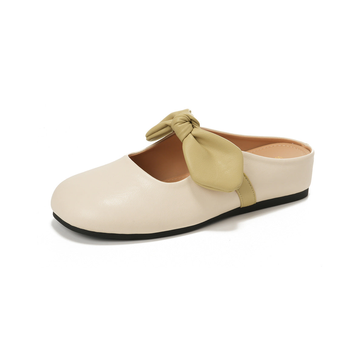 Damen Slip-On Mules mit modischem Schleifendetail