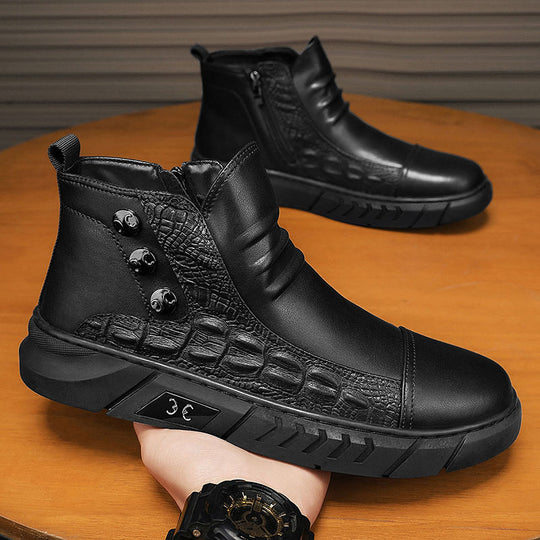 Damen Urbaner Leder Sneakers mit warmer Innenausstattung R&B