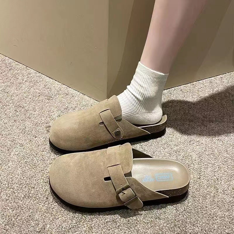 Damen Clogs mit modischen Riemen und rutschfester Sohle R&B