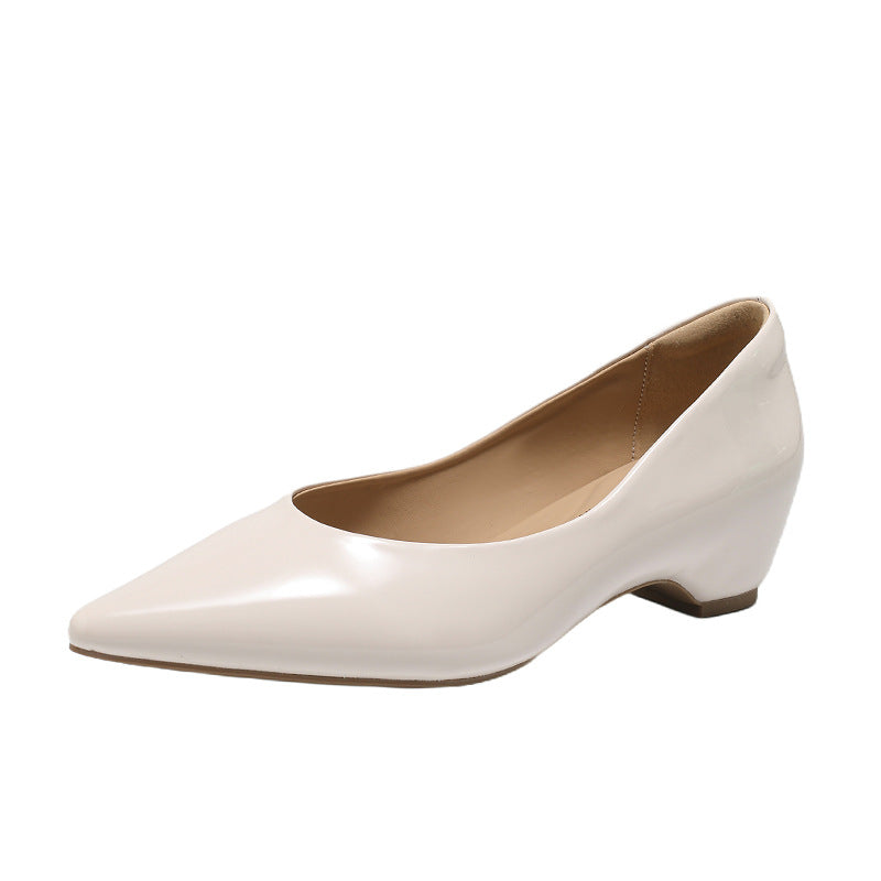 Damen elegante spitze Pumps mit metallic Oberfläche R&B