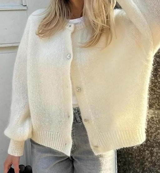 Damen kuscheliger Cardigan aus weichem Mohair R&B