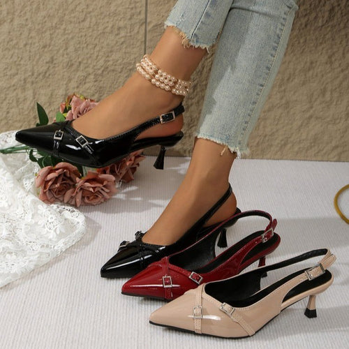 Damen Sling-Pumps mit elegantem Riemendesign und komfortablem Blockabsatz R&B