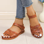 Damen Komfortable Sandalen mit gekreuzten Riemen R&B