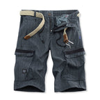 Herren Cargo-Shorts mit praktischem Gummizug und mehreren Taschen