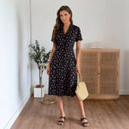 Damen Hemdblusenkleid mit floralen Details R&B