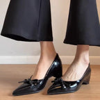 Damen elegante Slingback-Pumps mit feinem Riemchen und komfortablem Blockabsatz R&B