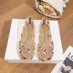 Damen Ballerinas mit eleganter Floral-Applikation und komfortabler Innensohle R&B