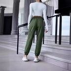 Damen Freizeit-Cargo-Hose mit elastischem Bund und praktischen Taschen R&B