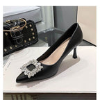 Damen elegante Stiletto-Pumps mit funkelndem Schnallenakzent R&B