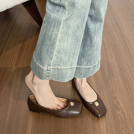 Damen Ballerinas mit dekorativem Schmuckdetail R&B