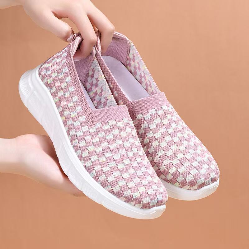 Damen Bequeme Slip-On Sneaker mit elastischem Obermaterial R&B