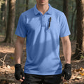 Herren nan funktionelles Kurzarm-Poloshirt mit Brusttasche, eingearbeiteter Stiftlasche und mikroperforierter Belüftung R&B