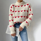 R&B | Herzstrickpullover Mit Romantischem Stil