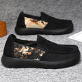 Damen Bequeme Slip-On Schuhe mit floralem Stoffeinsatz R&B