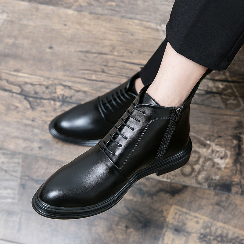 Damen Elegante Schnürstiefel aus hochwertigem Leder R&B