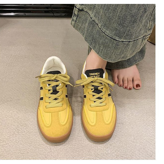 Damen Bequeme Freizeitschuhe mit robustem Obermaterial und modischer Schnürung