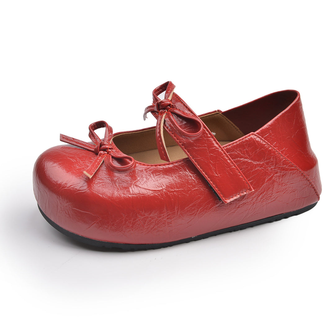 Damen Ballerinas mit elegantem Knotenverschluss und rutschfester Sohle R&B