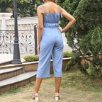 Damen Jumpsuit mit elastischem Bund und dezentem Oben R&B