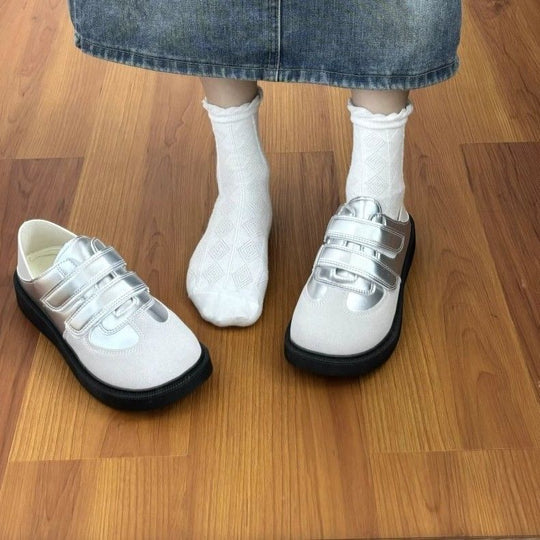 Damen Sneakers mit verstellbarem Klettverschluss und bequemem Fußbett R&B