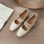Damen Ballerinas mit modischem Riemchen und eleganter Schnallenverzierung R&B