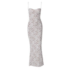 Damen Elegantes Spitzenkleid mit figurbetonter Silhouette und verstellbaren Spaghettiträgern R&B