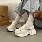 Damen Sportliche Sneakers mit atmungsaktiven Mesh-Einsätzen und stoßdämpfender Sohle R&B