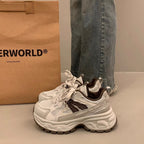 Damen Sportliche Chunky Sneakers mit atmungsaktiver Mesh-Oberfläche und komfortabler Dämpfung R&B