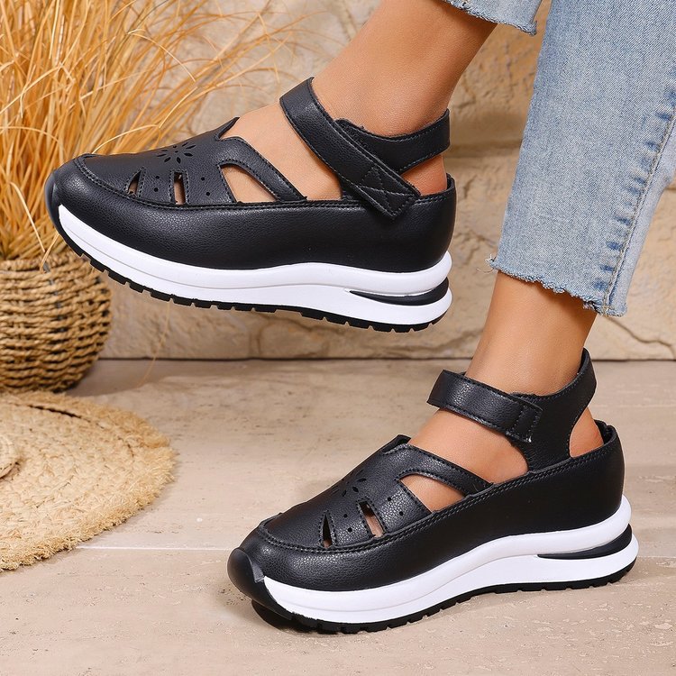 Damen Komfort-Sandalen mit verstellbarem Riemen und rutschfester Sohle R&B