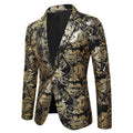 Herren eleganter Goldmuster Blazer