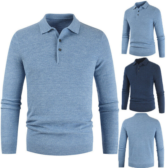 Herren langärmliges Poloshirt R&B