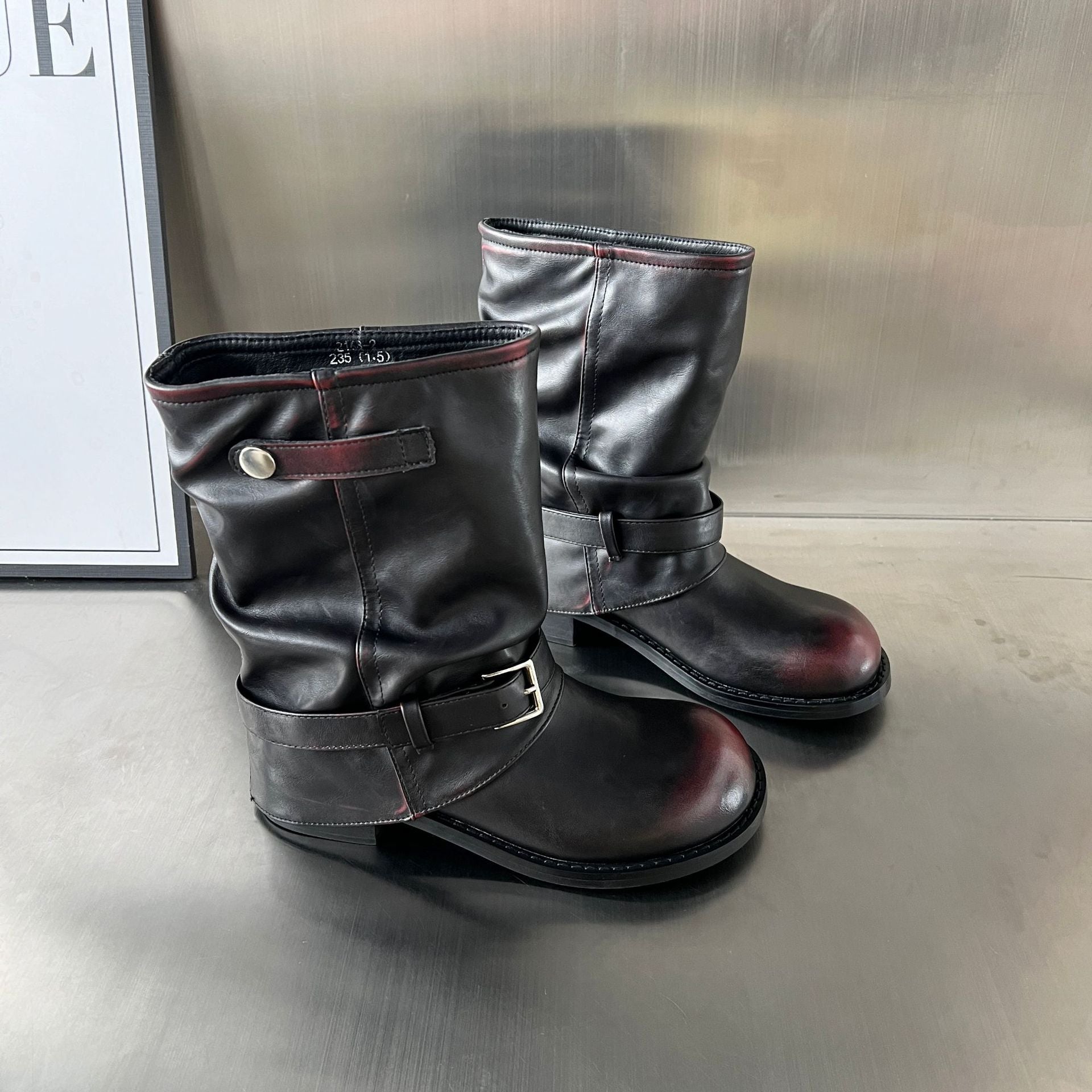 Damen Stiefel mit modischer Schließenverzierung und flexiblem Komfort R&B