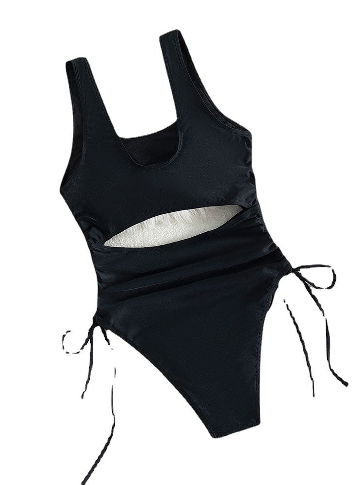 Damen Cut-Out Badeanzug mit verstellbaren Seitenbändern R&B