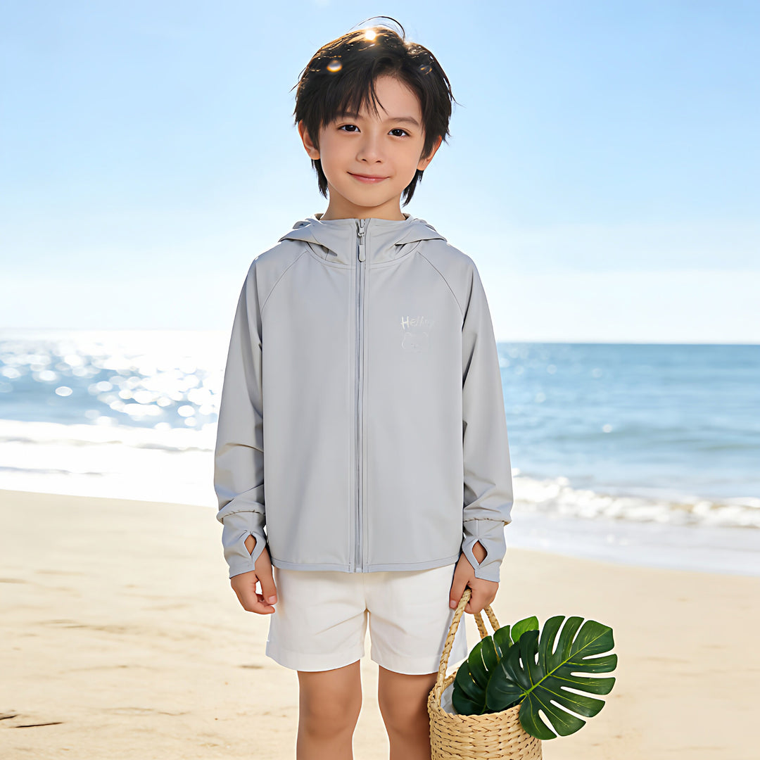 Kinder UV-Schutz Kapuzenjacke R&B