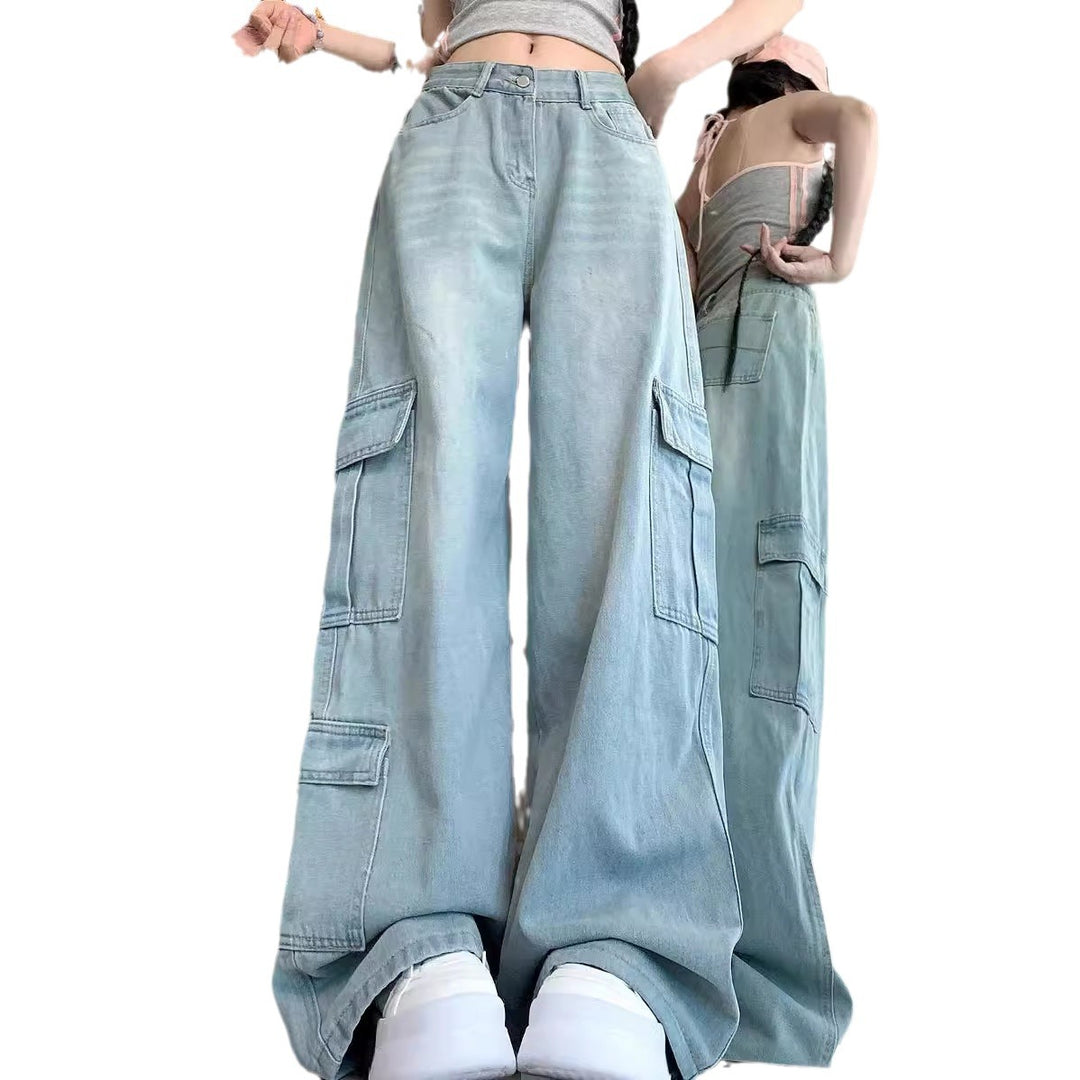 Damen Cargohose mit weitem Bein und praktischen Taschen R&B