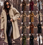 Damen Teddy-Mantel mit großzügigem Schnitt und praktischen Taschen R&B