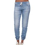 Damen Joggingjeans mit elastischem Bund und praktischen Taschen R&B