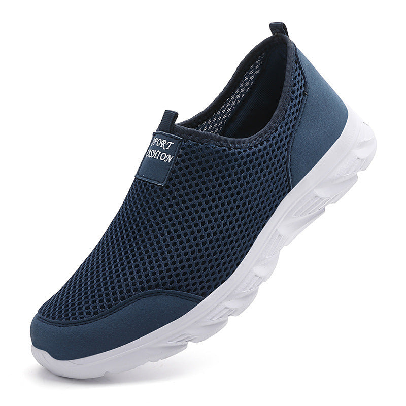 Damen Sportliche Slip-On Sneakers mit atmungsaktiver Mesh-Oberfläche
