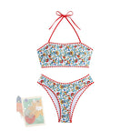 Damen Bikiniset mit Blumenmuster und cleverem Rüschendesign R&B