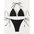 Damen Triangel-Bikini-Set mit verstellbaren BindR&Bändern und elegantem Höschen R&B