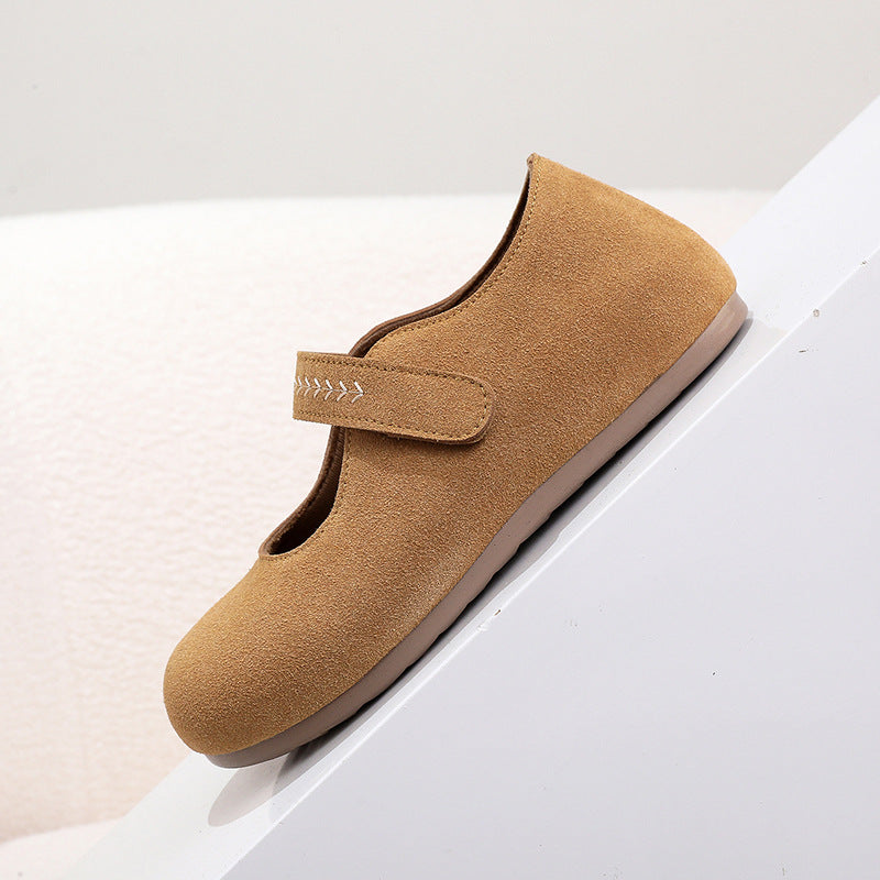 Damen Komfortable Ballerinas mit verstellbarem Riemen
