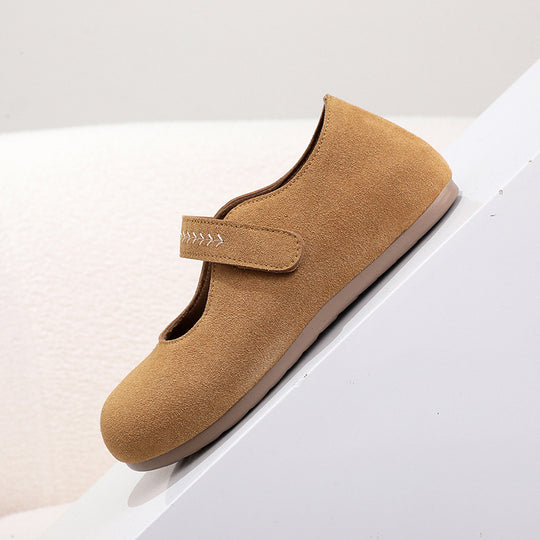 Damen Komfortable Ballerinas mit verstellbarem Riemen R&B
